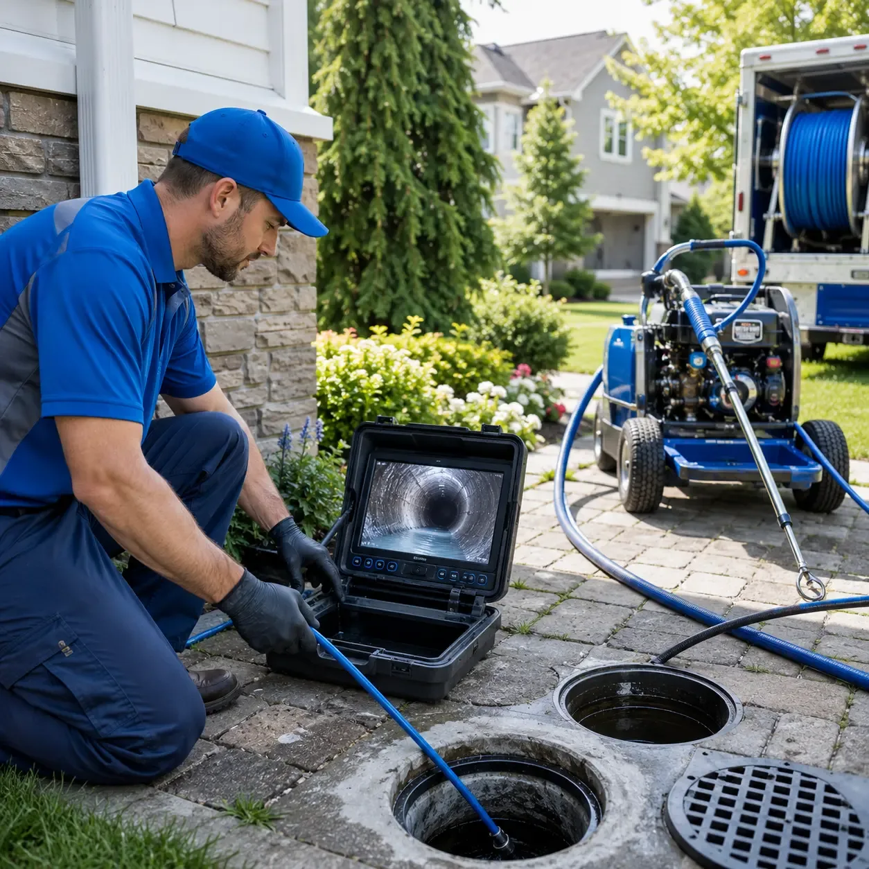 Outdoor drain cleaning professionals serving Eccles, WV